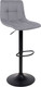 Миниатюра изображения товара Стул барный AksHome Рой GB (Velutto 32 серый велюр/черный)