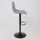 Миниатюра изображения товара Стул барный AksHome Рой GB (Velutto 32 серый велюр/черный)