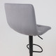Миниатюра изображения товара Стул барный AksHome Рой GB (Velutto 32 серый велюр/черный)