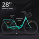 Миниатюра изображения товара Велосипед Nialanti Village 28 2025 (17, мятный, разобранный, в коробке)