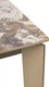 Миниатюра изображения товара Обеденный стол M-City Corner 120 Gloss / 614M05846 (Luxury Pandora Solid Ceramic/Taupe)