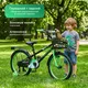 Миниатюра изображения товара Детский велосипед Nialanti Spike 20 2025 (черный/зеленый)