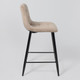 Миниатюра изображения товара Стул барный AksHome Mia (бежевый велюр HLR08/черный)