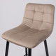 Миниатюра изображения товара Стул барный AksHome Mia (бежевый велюр HLR08/черный)