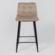 Миниатюра изображения товара Стул барный AksHome Mia (бежевый велюр HLR08/черный)