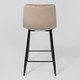Миниатюра изображения товара Стул барный AksHome Mia (бежевый велюр HLR08/черный)