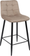 Миниатюра изображения товара Стул барный AksHome Mia (бежевый велюр HLR08/черный)
