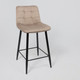 Миниатюра изображения товара Стул барный AksHome Mia (бежевый велюр HLR08/черный)