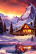 Миниатюра изображения товара Набор алмазной вышивки Школа талантов Домик в горах / 10335477
