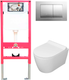 Миниатюра изображения товара Унитаз подвесной с инсталляцией Керамин Трент R Slim МЛ Премиум c кнопкой K5236-К-EEA4