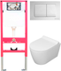 Миниатюра изображения товара Унитаз подвесной с инсталляцией Керамин Трент R МЛ Slim Премиум c кнопкой K5236-К-EEA1