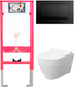 Миниатюра изображения товара Унитаз подвесной с инсталляцией Керамин Бари Slim МЛ Премиум c кнопкой K5236-К-EEA2