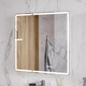 Миниатюра изображения товара Шкаф с зеркалом для ванной EQUIL Nice LED 80 с часами