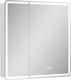 Миниатюра изображения товара Шкаф с зеркалом для ванной EQUIL Nice LED 80 с часами