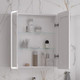 Миниатюра изображения товара Шкаф с зеркалом для ванной EQUIL Nice LED 70 с часами