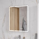 Миниатюра изображения товара Шкаф с зеркалом для ванной EQUIL Nice LED 70 с часами