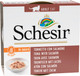 Миниатюра изображения товара Влажный корм для кошек Schesir с тунцом и лососем в соусе (70г)