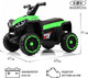 Миниатюра изображения товара Детский квадроцикл RiverToys K004PX (зеленый)