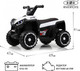 Миниатюра изображения товара Детский квадроцикл RiverToys K004PX (белый)