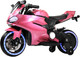 Миниатюра изображения товара Детский мотоцикл RiverToys X003XX (розовый глянец)
