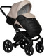 Миниатюра изображения товара Детская универсальная коляска INDIGO Mio Eco 2 в 1 (04, черная кожа/светло-бежевая кожа)