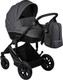 Миниатюра изображения товара Детская универсальная коляска INDIGO Coin 2 в 1 (темно-серый)