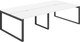 Миниатюра изображения товара Комплект письменных столов Norden 280x143.8x75 / AG.145.WH.V.72.AN (антрацит/белый)