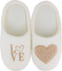 Миниатюра изображения товара Тапочки домашние HOME Line 05Т-534 (р-р 37-38, Love, молочный)