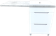 Миниатюра изображения товара Тумба с умывальником Гамма Р23оФ8-У55 Атрия-9055 со столешницей (левая, бетон светлый)