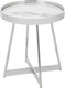 Миниатюра изображения товара Журнальный столик Stool Group Гера 50x50 / EET-280 (белый/серебристый)
