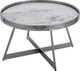 Миниатюра изображения товара Журнальный столик Stool Group Гера 80x80 / ECT-280-GM (белый/темный хром)