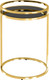 Миниатюра изображения товара Журнальный столик Stool Group Гестия 41x60 / EET-079-TG (стекло черное/золото)