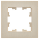 Миниатюра изображения товара Рамка для выключателей и розеток IEK Brite BR-M12-51-K10 (бежевый рифленый)