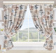 Миниатюра изображения товара Комплект штор АртПостель Либретто для кухни с подхватом Ш.145.180