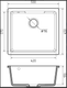 Миниатюра изображения товара Мойка кухонная GranFest GF-UR-4550 (серый)