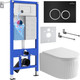 Миниатюра изображения товара Унитаз подвесной с инсталляцией Roxen StounFix Dual Fresh 968231