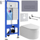 Миниатюра изображения товара Унитаз подвесной с инсталляцией Roxen StounFix Dual Fresh 968226
