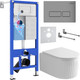 Миниатюра изображения товара Унитаз подвесной с инсталляцией Roxen StounFix Dual Fresh 968214