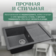 Миниатюра изображения товара Мойка кухонная Saniteco Fama (графит)