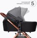 Миниатюра изображения товара Детская универсальная коляска Tomix Walker Lux 2 в 1 / BD101BLUX (Black/Rose Gold)
