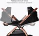 Миниатюра изображения товара Детская универсальная коляска Tomix Walker Lux 2 в 1 / BD101BLUX (Black/Rose Gold)