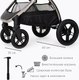 Миниатюра изображения товара Детская универсальная коляска Tomix Walker Lux 2 в 1 / BD101BLUX (Grey/Dark Grey)