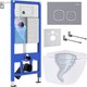 Миниатюра изображения товара Унитаз подвесной с инсталляцией Roxen StounFix Dual Fresh 968389
