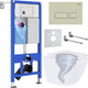 Миниатюра изображения товара Унитаз подвесной с инсталляцией Roxen StounFix Dual Fresh 968326