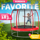 Миниатюра изображения товара Батут Sundays Favorite Premium 6FT (красный, с сеткой)