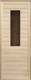 Миниатюра изображения товара Деревянная дверь для бани Везувий 190х70 (прямоугольное стекло, коробка хвоя)