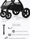 Миниатюра изображения товара Детская прогулочная коляска Tomix Walker Lux Single / BD101SINGLLUX (Black/Shinny Black)