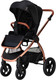 Миниатюра изображения товара Детская прогулочная коляска Tomix Walker Lux Single / BD101SINGLLUX (Black/Rose Gold)