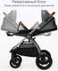 Миниатюра изображения товара Детская прогулочная коляска Tomix Walker Lux Single / BD101SINGLLUX (Grey/Dark Grey)