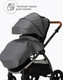Миниатюра изображения товара Детская прогулочная коляска Tomix Walker Lux Single / BD101SINGLLUX (Grey/Dark Grey)